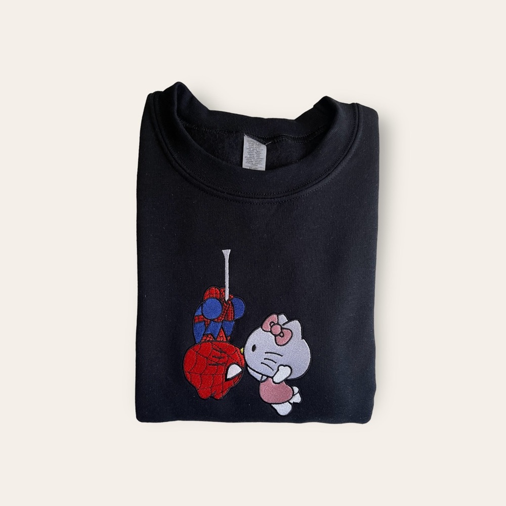 Spiderman x hello kitty sweatshirt